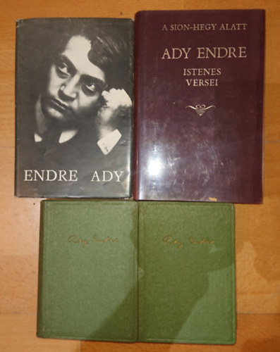 Ady Endre - 4 db Ady Endre k�tet: �sszes versei I-II. Ady Endre istenes versei, Endre Ady: La morto de la cielarko (esszperant�)