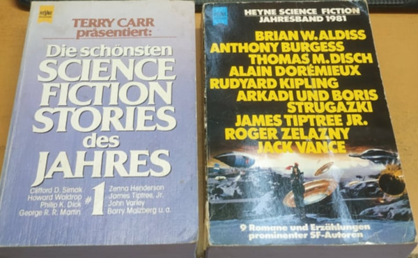 Heyne Bcher - Die Schnsten Science Fiction Stories des Jahre 1 (Nr. 06/4021) + Heyne Science Fiction Jahresband 1981 (Nr. 3790)(2 ktet)