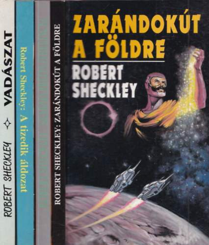 Robert Sheckley - 4 db. Robert Sheckley sci-fi: Vad�szat + A tizedik �ldozat + Szabad pr�da + Zar�ndok�t a F�ldre