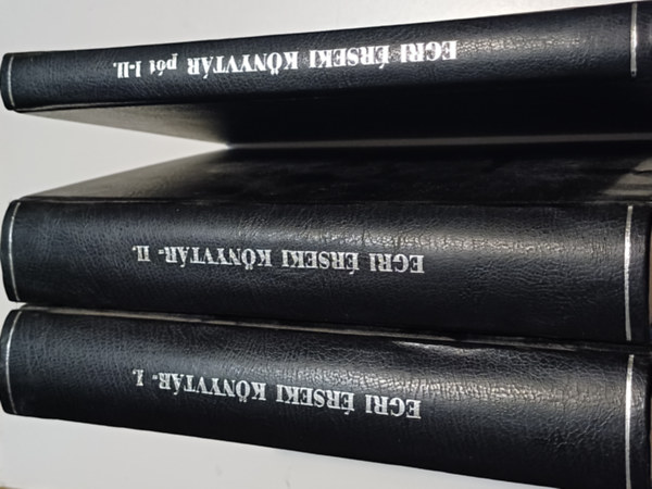 Több szerző - Az egri érsekmegyei könyvtár szakszerű címjegyzéke I.-II. + I.II. pótlékfüzet