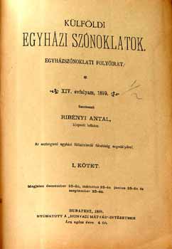 Ribényi Antal kat.plébános - Külföldi Egyházi Szónoklatok I.-II. (1899)