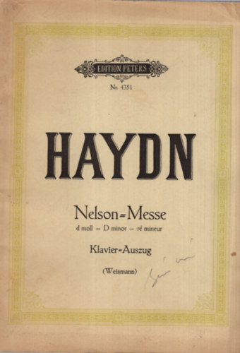 Wilhelm Weismann - Haydn : Messe D-Moll