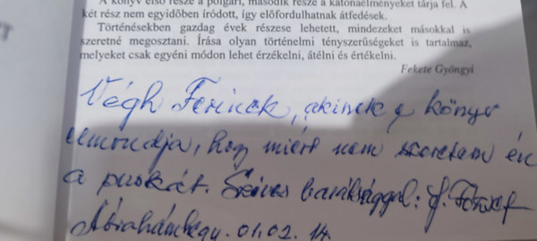 Fekete J�zsef - �letem feh�ren-feket�n