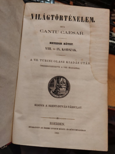 Cantu Caesar - Vil�gt�rt�nelem 7. (VIII. �s IX. korszak)