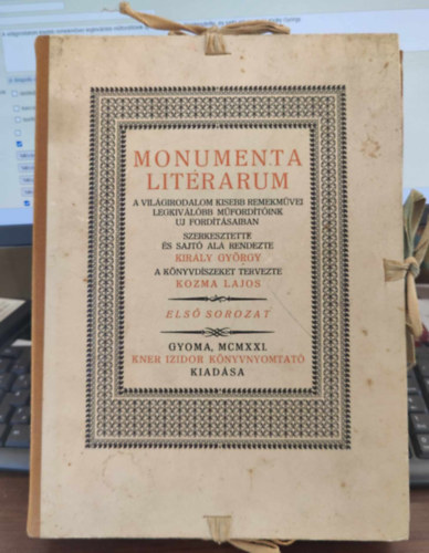 Kirly Gyrgy - Monumenta Literarum I. (12 fzet)