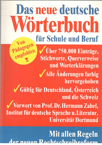 Das neue deutsche Wrterbuch fr Schule und Beruf