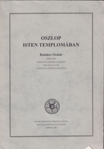 Zoltn Lszl - Oszlop Isten templomban (Budaker Oszkr 1896-1952)