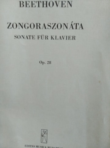 Ludwigvan Beethoven - Zongoraszonta Op.28. - Z8150