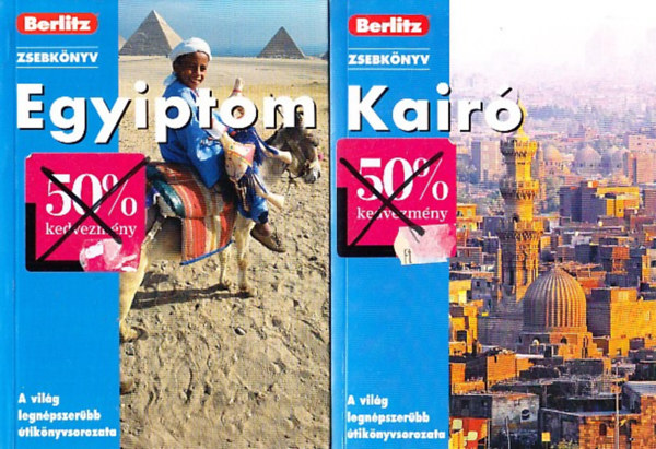 2 db Berlitz zsebknyv: Egyiptom + Kair