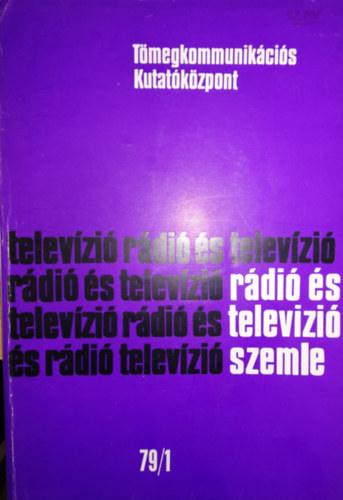 R�di� �s telev�zi� szemle 79/1