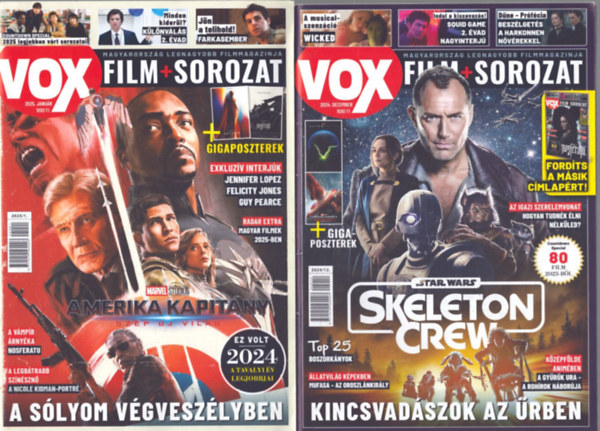 dr. Nagy Gergely Miln  (fszerk.) - 2 db Vox magazin: 2024. december - 2025. janur