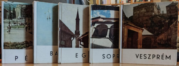 K�pz�m�v�szeti Alap Nemes B�la - 5 db magyar v�ros, t�: Balaton + Eger + P�cs + Sopron + Veszpr�m
