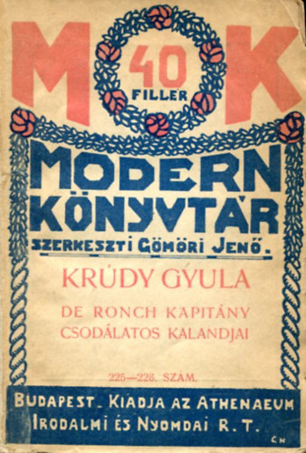 Kr�dy Gyula - De Ronch Kapit�ny Csod�latos Kalandjai