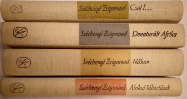 Szchenyi Zsigmond - (4db) Szchenyi Zsigmond vadsznapl: Csui!, Denaturlt Afrika, Nhar, Afrikai tbortzek