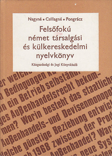 Nagyn�; Csillagn�; Pongr�cz - Fels�fok� n�met t�rsalg�si �s k�lkereskedelmi nyelvk�nyv