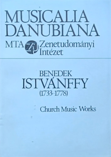 Benedek Istvánffy (1733-1778) Musicalia Danubiana 3.