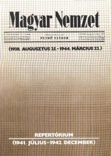 Magyar Nemzet Repertórium (1941. július - 1942. december)