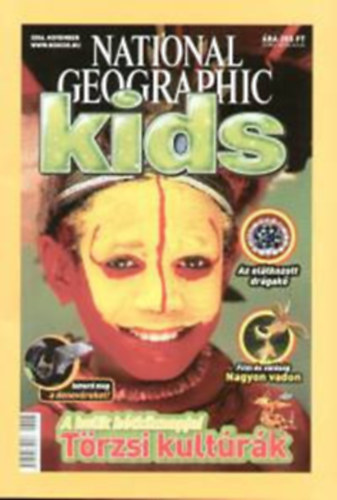 National Geographic Kids 2006. június + július+ augusztus+ október+ november 5db szám egyben