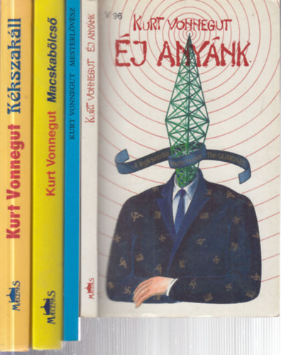 Kurt Vonnegut - 4 db. Vonnegut regény (Éj Anyánk + Mesterlövész + Macskabölcső + Kékszakáll)