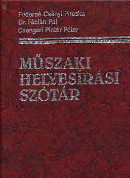 Dr. Fábián PÁl-Csengeri Pintér - Műszaki helyesírási szótár