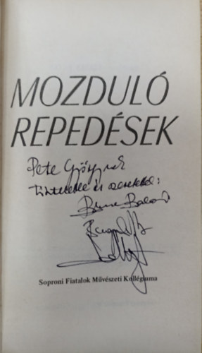 Bugyi Sándor, Schneider Lipót Bősze Balázs - Mozduló repedések - Versek