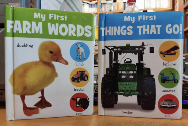 Sandcastle Books - 2 db lapoz�: My First Farm Words + My First Things That Go!