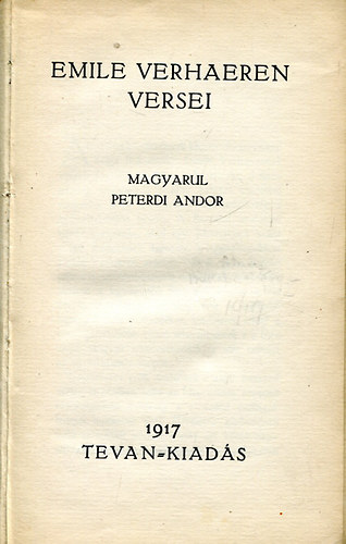 Emile Verhaeren - Emile Verhaeren versei