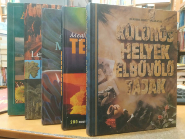 Reader's Digest Válogatás - 5 db Reader's Digest: Különös helyek, elbüvölő tájak; Meghökkentő természet; A természet megfejtett titkai; A természet ABC-je; Lenyűgöző bolygónk: a Föld