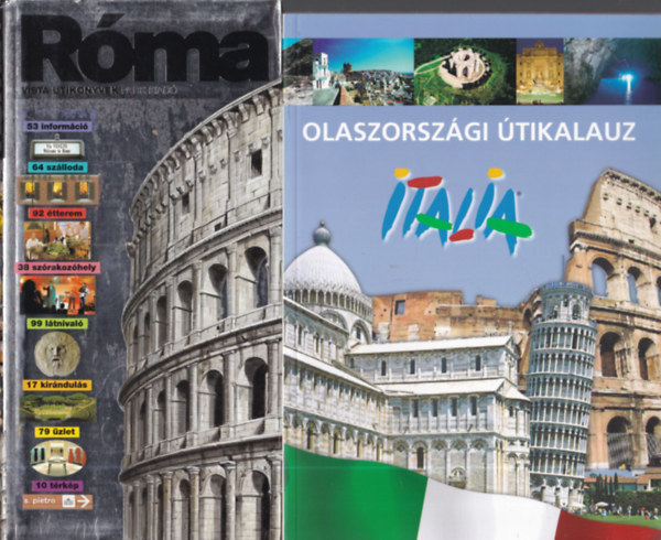 2 db tiknyv: Olaszorszgi tikalauz + Rma - Vista tiknyvek