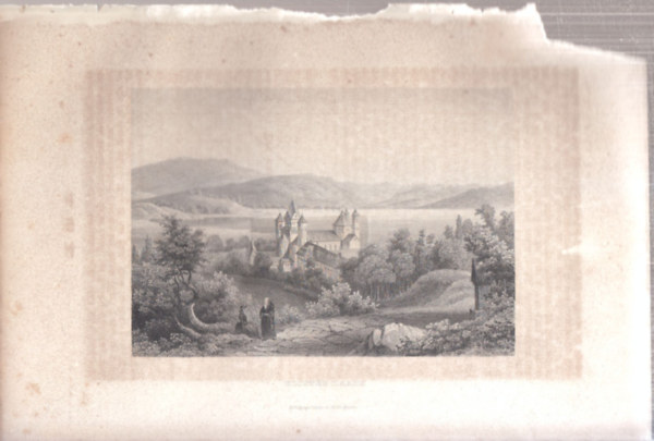 Kloster Laach (28�18cm lapm�ret� eredeti ac�lmetszet, 1860-as �vek) - N�metorsz�g