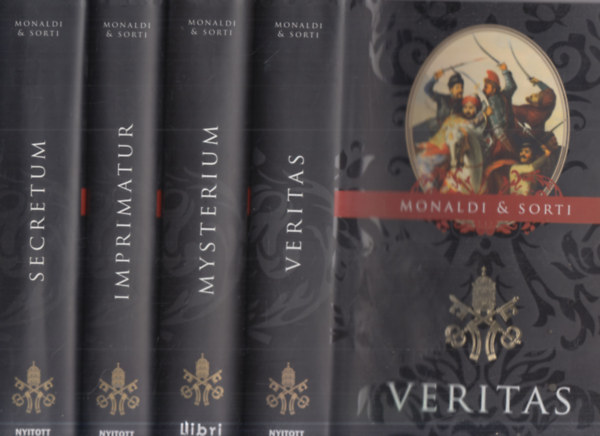 Rita Monaldi & Francesco Sorti - 4 db. történelmi regény (Veritas + Mysterium + Imprimatur + Secretum)