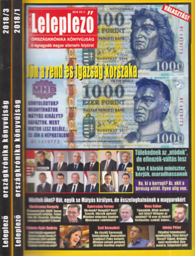 T�ke P�ter (f�szerk.) - 2 db. Leleplez� k�nyv�js�g (2018/I. �s III.)