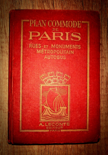 J. Leconte L. Joly - Plan Commode de Paris - Rues et monuments- Autobus et tramways - Metropolitain