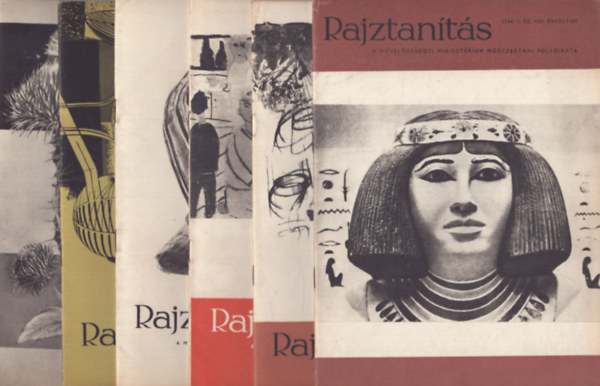 Farkas Gy�rgy  (szerk.) - Rajztan�t�s - Az Oktat�si Miniszt�rium m�dszertani foly�irata - VIII.�vf. 1966/1-6.sz�m teljes �vfolyam