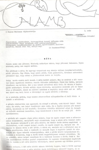 Galamb 1988. november (1. szám ) - 1989. augusztus ) ( 6 szám együtt )