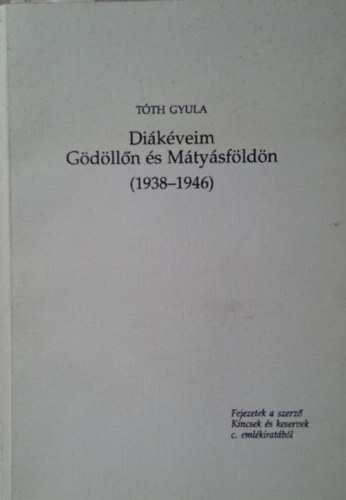 Tth Gyula - Dikveim Gdlln s Mtysfldn (1938-1946)
