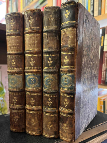 Seneca - L. Annaei Senecae Philosophi opera. I-IV.  (teljes) 1782