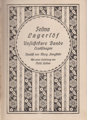 Selma Lagerlf - Unsichtbare Bande - Erzahlungen