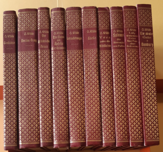 Oscar Wilde - Sämtliche Werke in deutscher Sprache. 10 Bände.