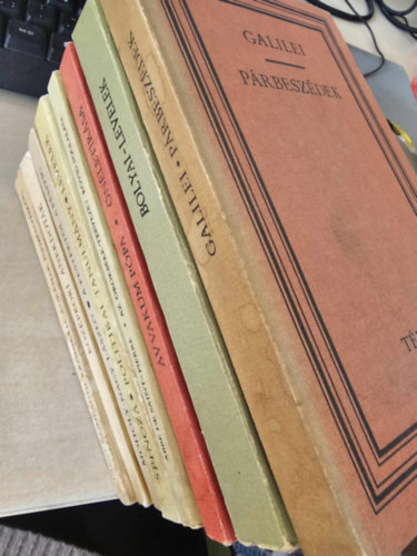 Abb de Saint-Pierre, Spinoza, Moholy-Nagy Lszl Galilei - 8 db-os KNYVMENT AJNLAT, trtnelem: Prbeszdek+ Bolyai-levelek+ Avvakum Ppa nletrsa+ Az rkbke-tervezet rvid foglalata+ Politikai tanulmnyok, levelek+ A festktl a fnyig+ Kzpkori anekdotk+ Dino Compagni krn