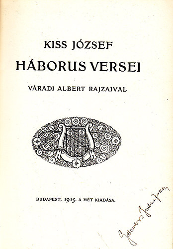 Kiss Jzsef - Kiss Jzsef hbors versei (Vradi Albert rajzaival)