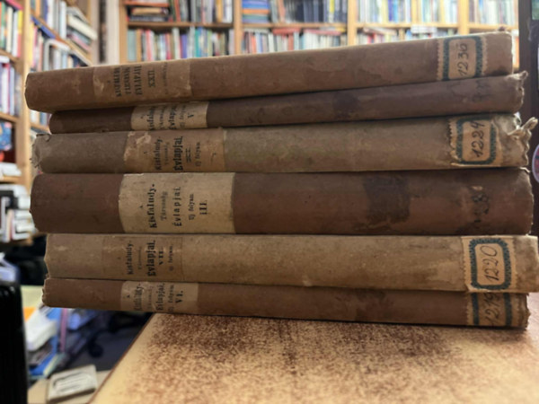 6 db A Kisfaludy-Társaság évlapjai-ból