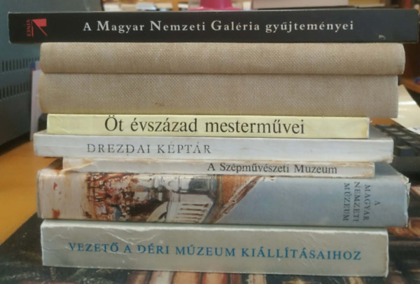 Gosztonyi Ferenc, Armand Hammer, Ferenc Fülep, Dankó Imre - 8 db festészet: A Magyar Nemueti Galéria gyűjteményei; A régi képtár katalógusa/szövegrész; Öt évszázad mesterművei; Drezdai képtár; A Szépművészeti Múzeum; A Magyar Nemzeti Múzeum; Vezető a Déri Múzeum kiállításaihoz