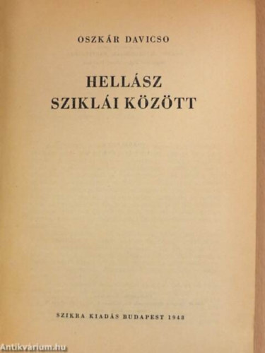 Oszk�r Davicso - Hell�sz szikl�i k�z�tt