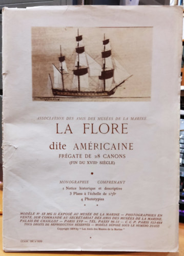 Association des Amis des Muses de la Marine La Flore dite Amricaine - frgate de 28 canons (Fin du XVIIIe sicle)