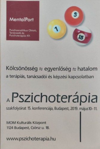 Klcsnssg - egyenlsg - hatalom a terpis, tancsadi s kpzsi kapcsolatban (A Pszichoterpia folyirat 15. konferencija)