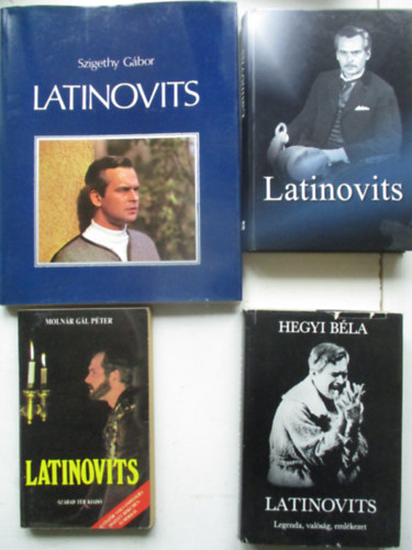 4 db Latinovits �letrajzi k�nyv