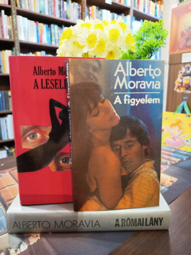 Alberto Moravia - Alberto Moravia k�nyvcsomag 3 darabos K�NYVMENT� AJ�NLAT: A figyelem, A leselked�, A r�mai l�ny