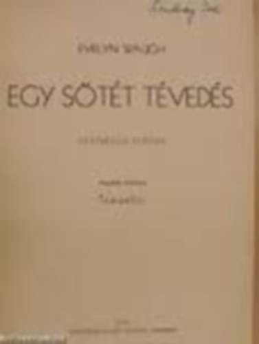 Evelyn Waugh - Egy sötét tévedés