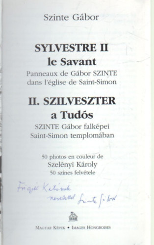 Szinte G�bor - II. Szilveszter a Tud�s SZINTE  G�bor falk�pei
